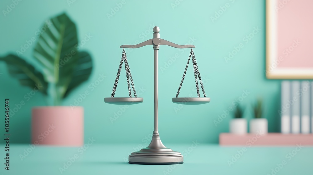 A stylish image of a balance scale on a colorful background, symbolizing justice and law in a modern setting. A stylish image of a balance scale on a colorful background, symbolizing justice and law in a modern setting.