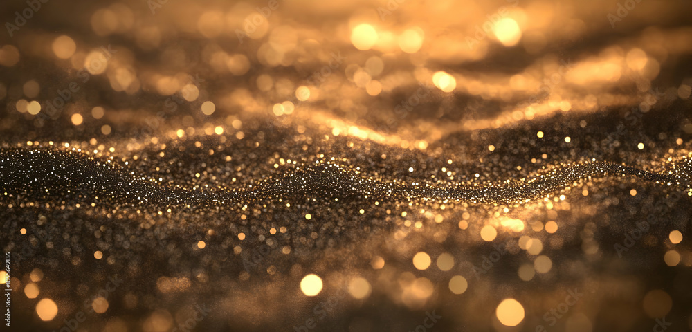 A shimmering golden surface with sparkling particles, evoking a sense of luxury and richness. A shimmering golden surface with sparkling particles, evoking a sense of luxury and richness.
