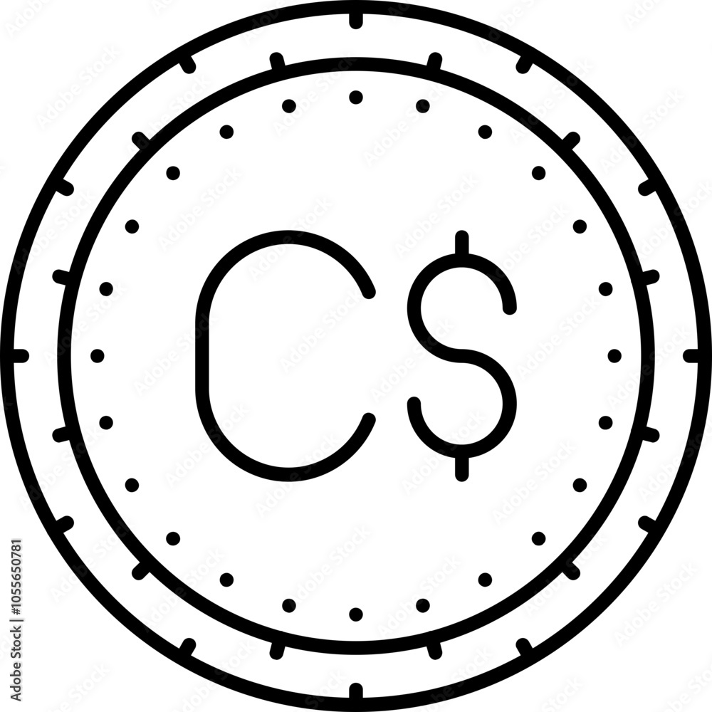 Somali Shilling Icon Somali Shilling Icon