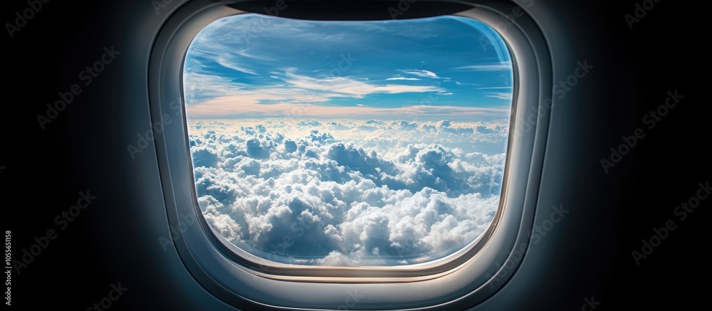 View Of A Thick Cloud From Aeroplane Window