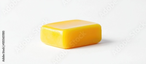 Yellow Soap Isolated On White Background