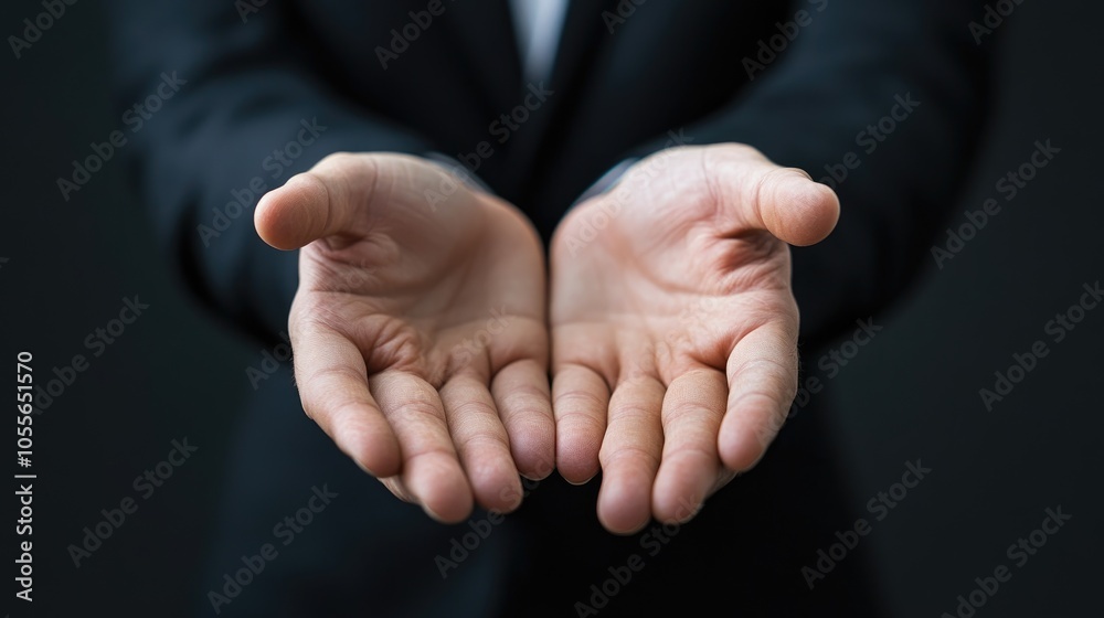 Businessman s hands illustrating a concept related to the internet Businessman s hands illustrating a concept related to the internet