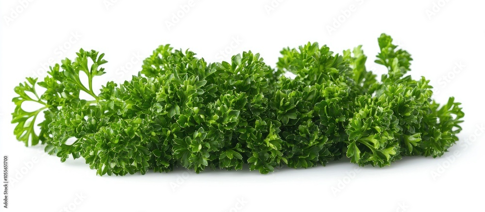 Fresh Parsley Isolated White Background Fresh Parsley Isolated White Background
