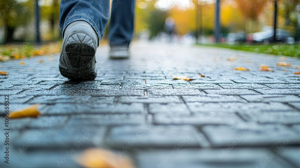 Textured sidewalk for the visually impaired, representing accessibility with space for National Day copy Textured sidewalk for the visually impaired, representing accessibility with space for National Day copy
