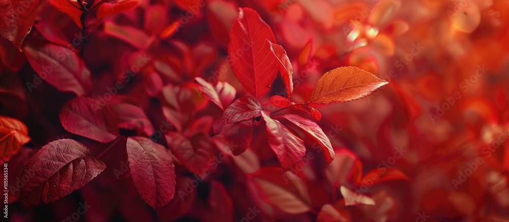 Red And Orange Autumn Leaves Close Up Fall Concept Selective Focus Red And Orange Autumn Leaves Close Up Fall Concept Selective Focus