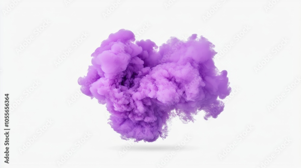 A vibrant purple smoke cloud against a clean background, perfect for creative projects, design use, or atmospheric effects. A vibrant purple smoke cloud against a clean background, perfect for creative projects, design use, or atmospheric effects.