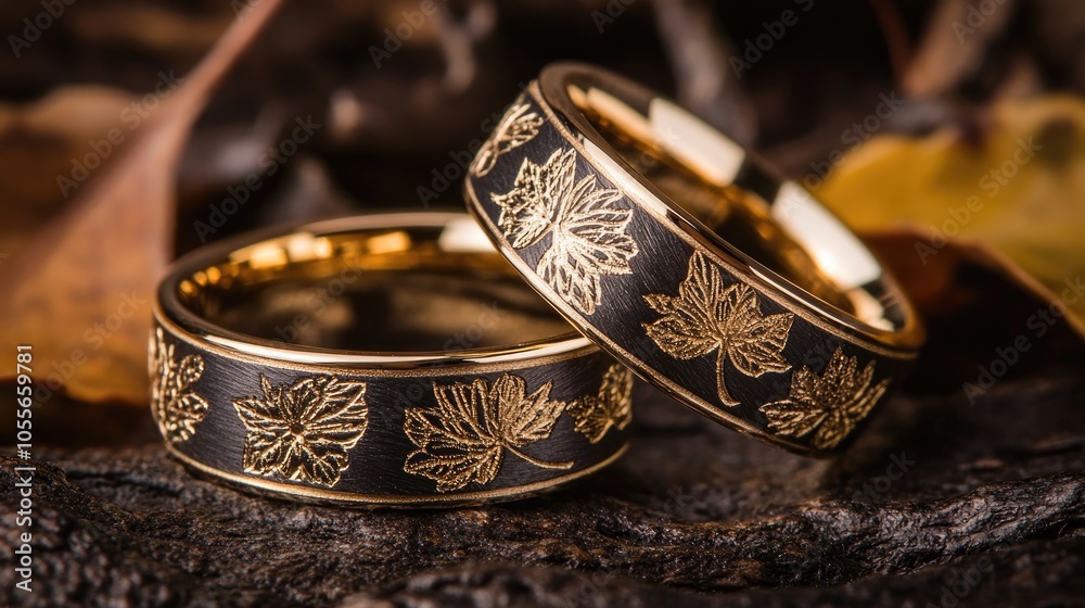 Elegant Wedding Rings Featuring Customized Laser Engravings for a Unique Touch Elegant Wedding Rings Featuring Customized Laser Engravings for a Unique Touch