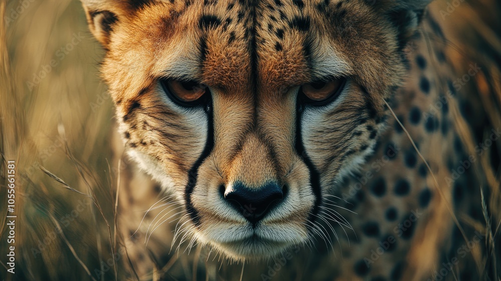 Cheetah close up in a wild natural setting Cheetah close up in a wild natural setting