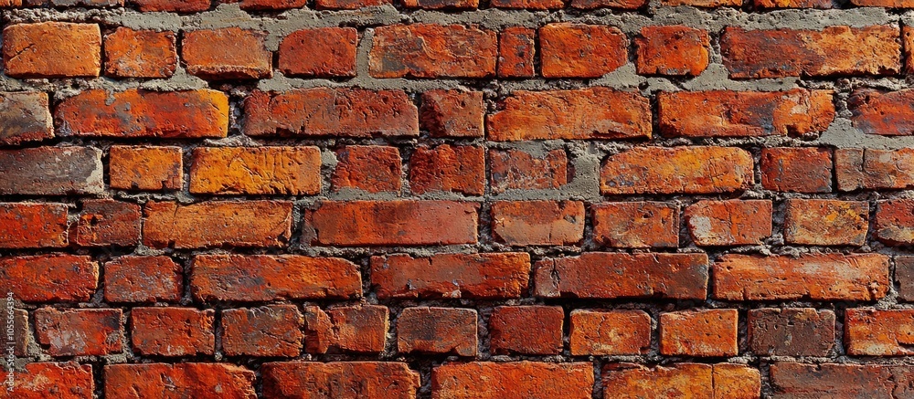 Obraz premium Natural Red Brick Wall Free Space For Design