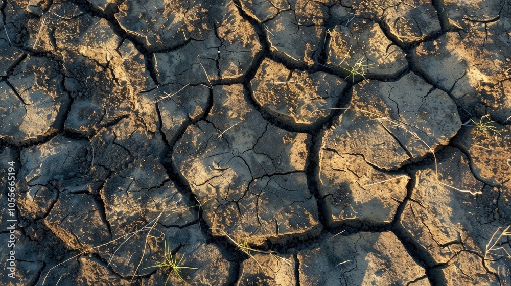 Drought Dried Up Earth A Drying Plant No Rain Drought Dried Up Earth A Drying Plant No Rain