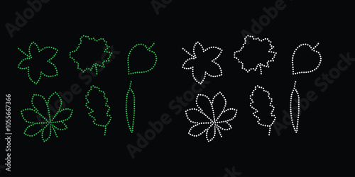 This rhinestone flower design combines elegance with sparkle, creating a standout look for any attire. Tiny rhinestones form intricate floral patterns