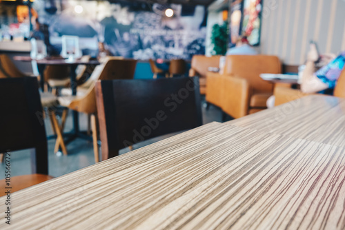 Abstract vintage blurred cafe restaurant with people customer