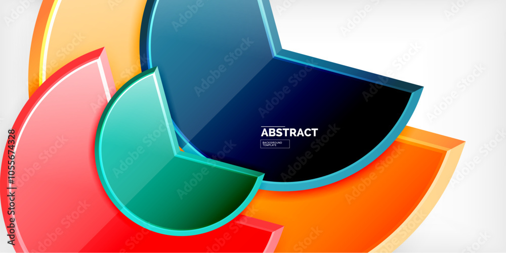 Trendy round shapes with triangular angle design element. Vector Illustration For Wallpaper, Banner, Background, Card, Book Illustration, landing page Trendy round shapes with triangular angle design element. Vector Illustration For Wallpaper, Banner, Background, Card, Book Illustration, landing page