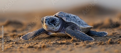 Birth Of De Olive Ridley Sea Turtle Lepidochelys Olivacea Also Known As The Pacific Ridley Sea Turtle photo