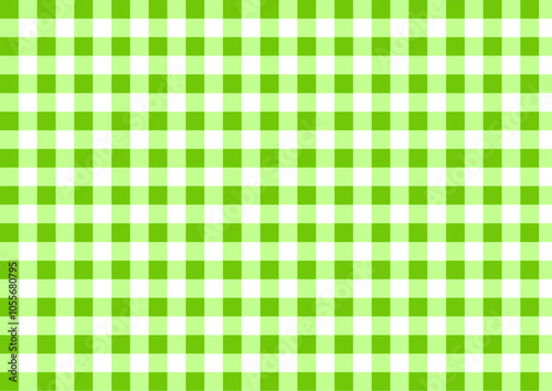 Gingham green patterned