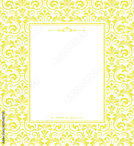 Abstract floral pattern. Vector seamless background. Perfect for invitations or announcements.