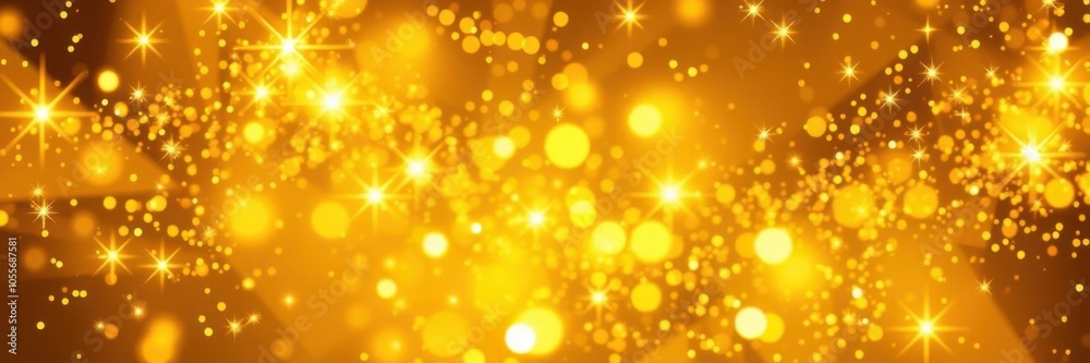 Abstract golden background with a twinkling effect resembling scattered stars, glowing, shining Abstract golden background with a twinkling effect resembling scattered stars, glowing, shining