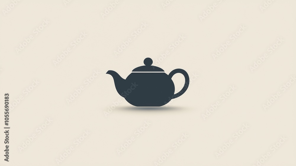 Teapot icon, representing tea time and minimalist beverage preparation. Vector illustration. Teapot icon, representing tea time and minimalist beverage preparation. Vector illustration.