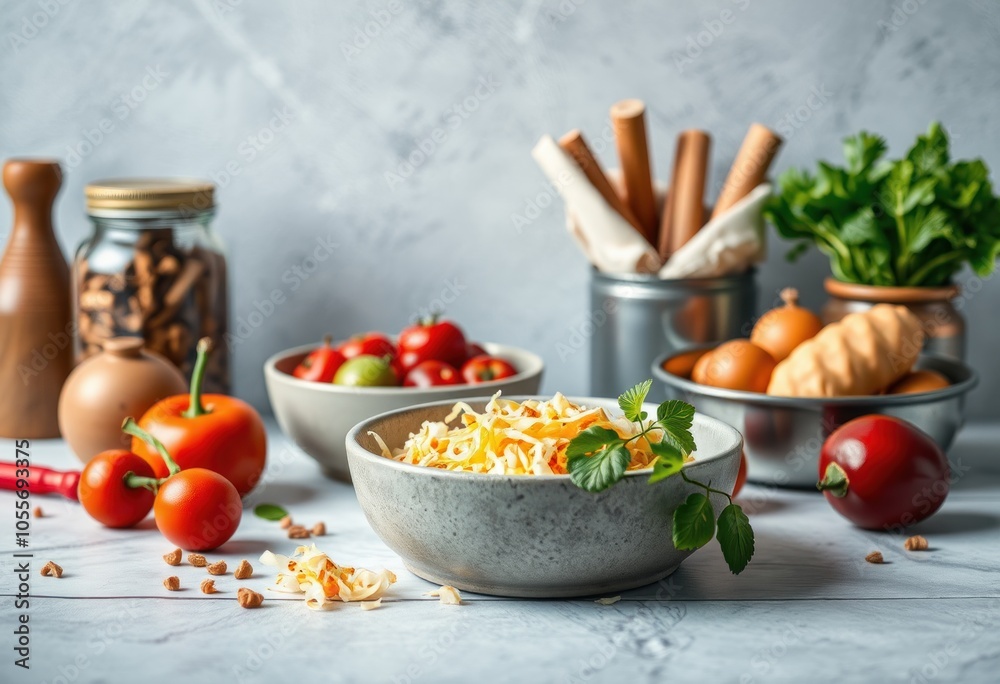 Fresh ingredients for a delicious meal Fresh ingredients for a delicious meal