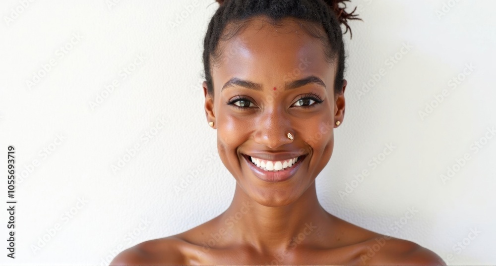 A Fijian woman with a bright expression and smooth skin