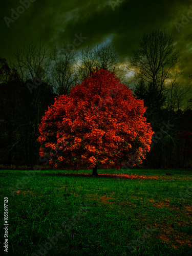 autumn tree in the forest