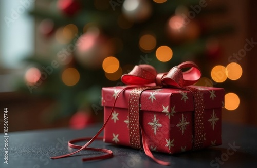 Preparation and packaging of New Year's gifts made of ecological materials.Cones, fir branches, a box, wooden figures, scissors, twine on a white wooden background.Top view