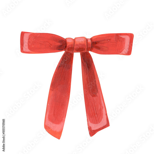 Bow set acrylic painting