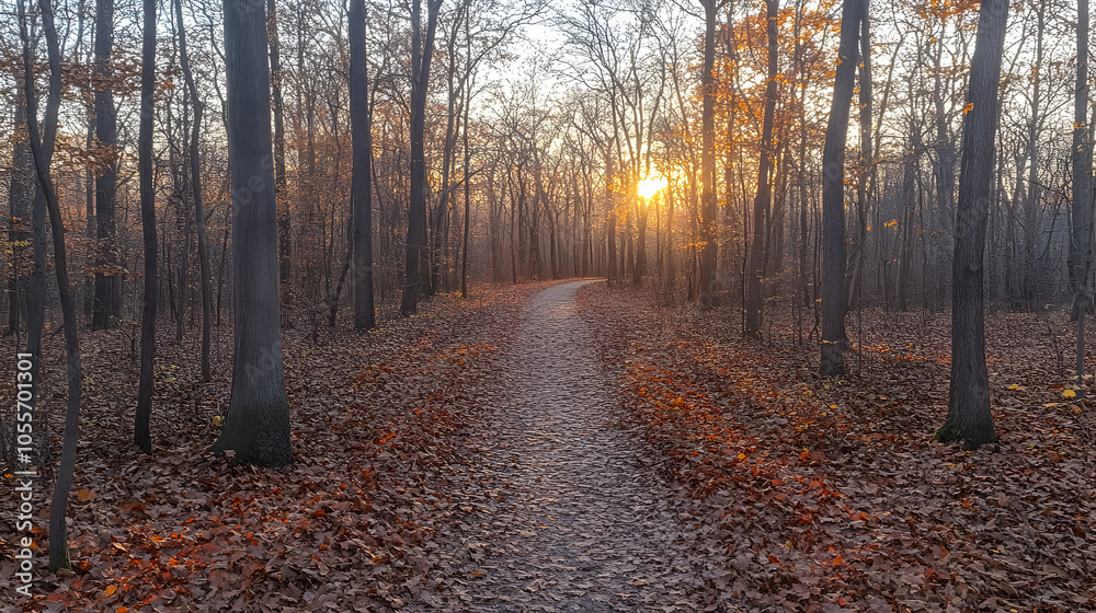 A Scenic Trail Winding Through a Dense Autumn Forest with Golden and Crimson Leaves – A Serene Path Immersed in Fall Foliage.
A Scenic Trail Winding Through a Dense Autumn Forest with Golden and Crimson Leaves – A Serene Path Immersed in Fall Foliage.