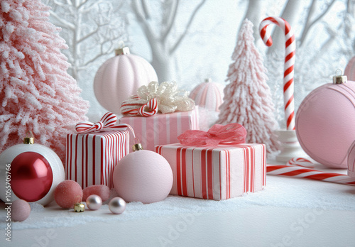 Pink Winter Wonderland Christmas Decorations 