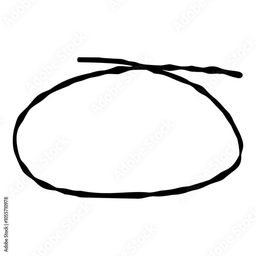 Outline hand painted frame doodle PNG isolated shape. Hand drawn line shape. Simple stroke grunge icon. Minimalist cartoon playful shape logo