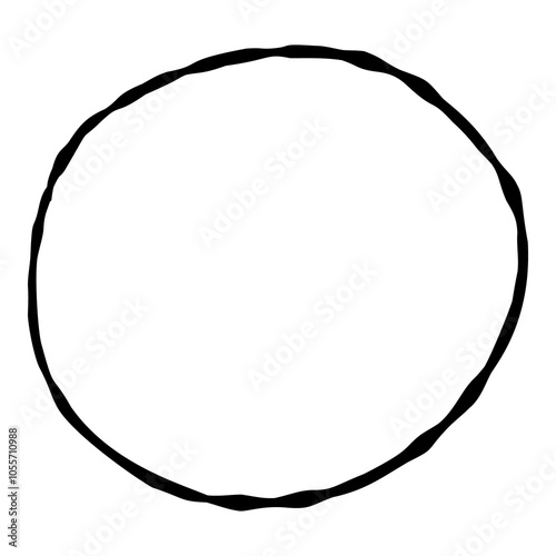 Outline hand painted frame doodle PNG isolated shape. Hand drawn line shape. Simple stroke grunge icon. Minimalist cartoon playful shape logo