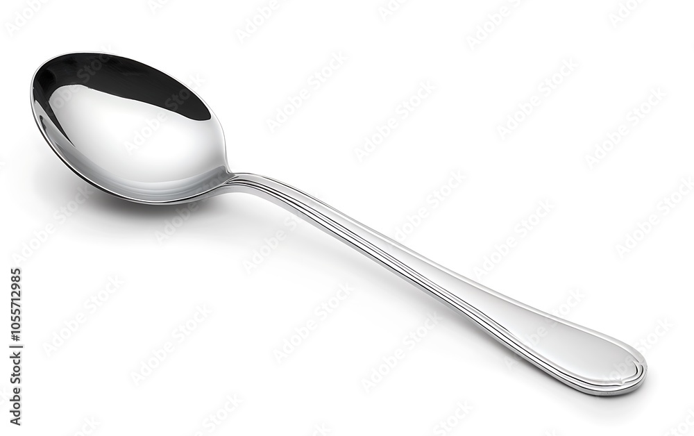 Spoon isolated on white background. Clipping path included in file.