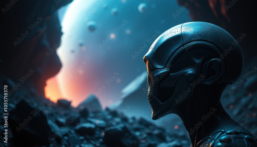 Futuristic exploration a robotic journey through cosmic landscapes Futuristic exploration a robotic journey through cosmic landscapes