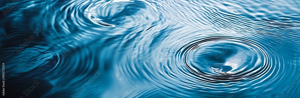Drop of water on a blue background macro. Drop of water on a blue background macro.