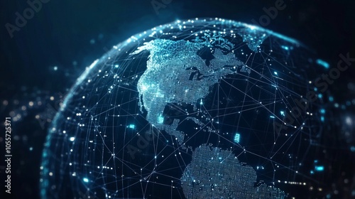 Global Network: Connected World, Digital Data Flow