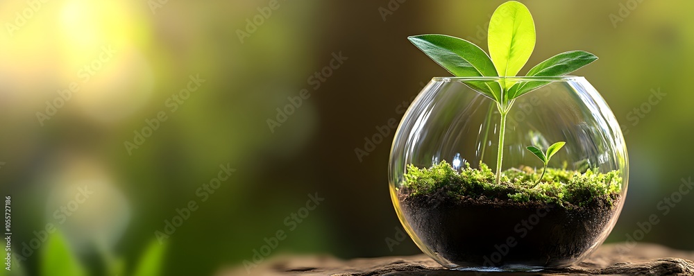 Eco-Friendly Recycle Zero Waste Concept with Plant Growth Eco-Friendly Recycle Zero Waste Concept with Plant Growth