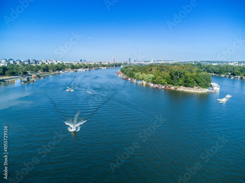Serbia, Sava river, Ada međjica, Belgrade