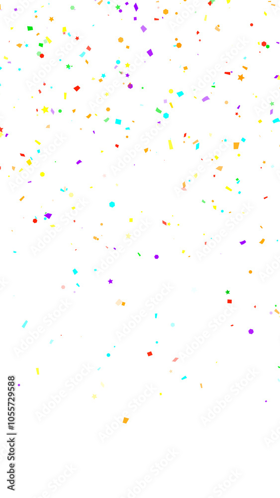 colorful confetti rain on transparent background, birthday and celebration overlay, vertical social media overlay design element colorful confetti rain on transparent background, birthday and celebration overlay, vertical social media overlay design element