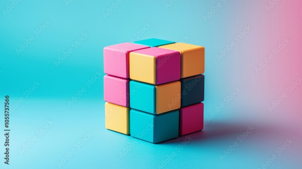 Obraz premium Modern office desk with financial graph on a computer screen