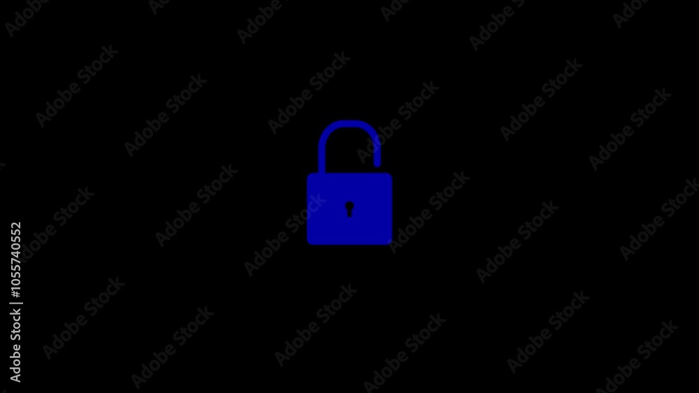 Security lock icon animation,lock and unlock stock line icon concept with Background. Security lock icon animation,lock and unlock stock line icon concept with Background.