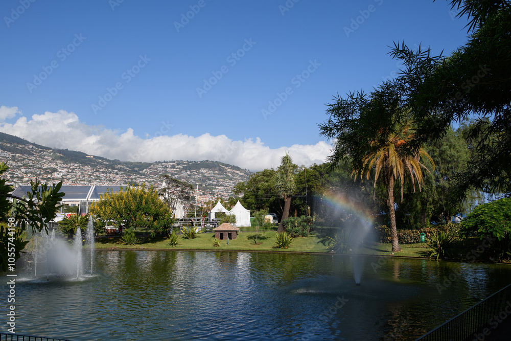 Santa Catarina Park in Funchal: It is one of the most frequented green parks in the capital of Madeira (Portugal)
