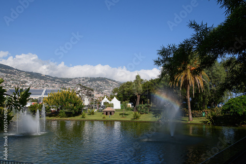 Obraz na płótnie Santa Catarina Park in Funchal: It is one of the most frequented green parks in the capital of Madeira (Portugal) w salonie