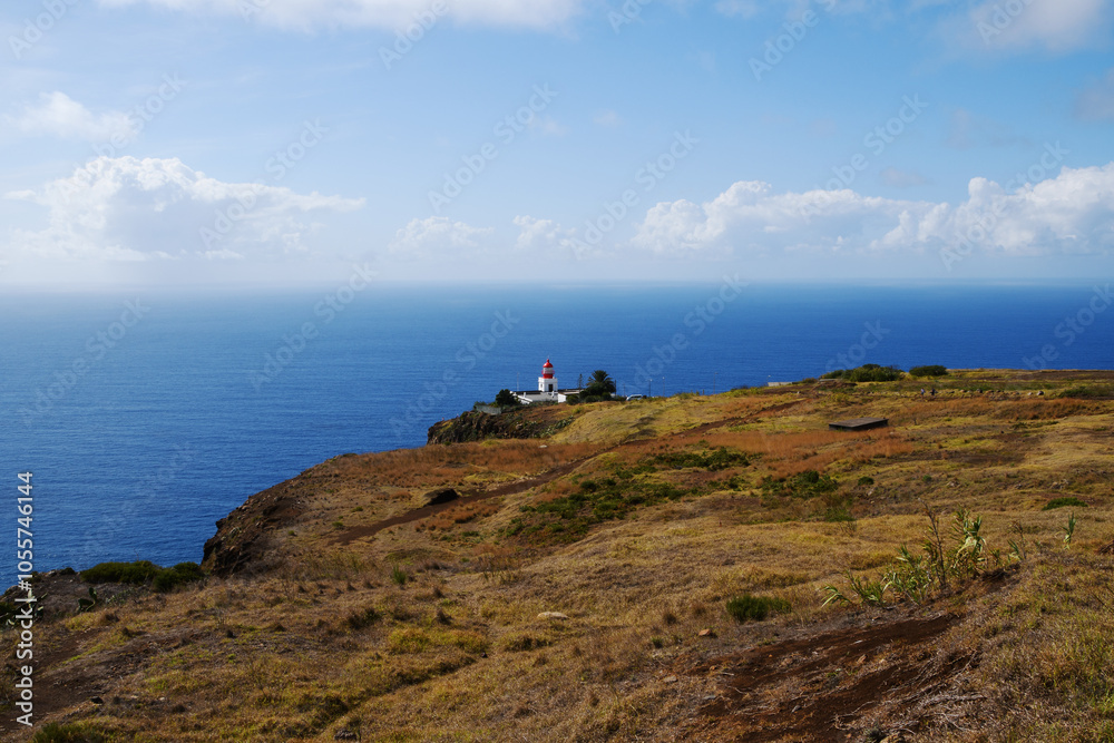 the Ponta do Pargo Lighthouse - a historic lighthouse Situated on the westernmost tip of the island of Madeira (Madeira, Portugal)