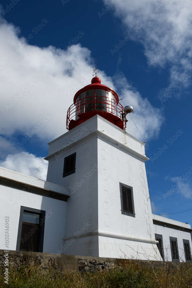 the Ponta do Pargo Lighthouse - a historic lighthouse Situated on the westernmost tip of the island of Madeira (Madeira, Portugal)