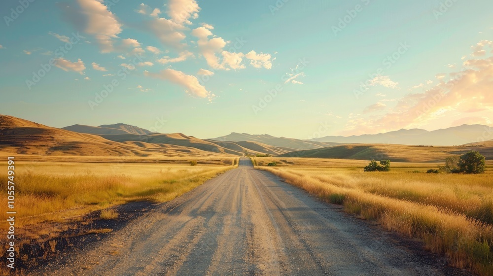 Summer Day And Road As Travel Background Summer Day And Road As Travel Background