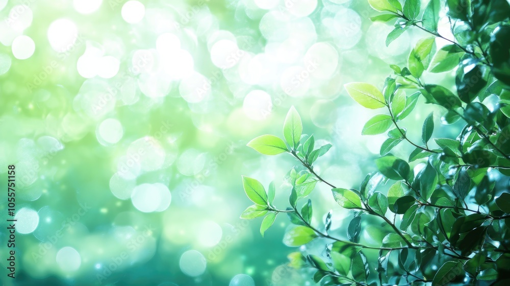 Abstract blurred mint green bokeh with foliage creating a serene nature background Captures cool summer vibes and organic health with a focus on tranquility and freshness Abstract blurred mint green bokeh with foliage creating a serene nature background Captures cool summer vibes and organic health with a focus on tranquility and freshness