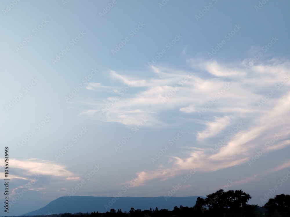 Fototapeta premium sunset over the clouds