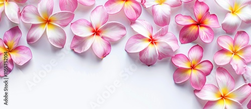 Plumeria Flowers So Beautiful On White Background