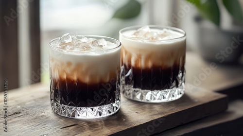 Black and White Russian Cocktails