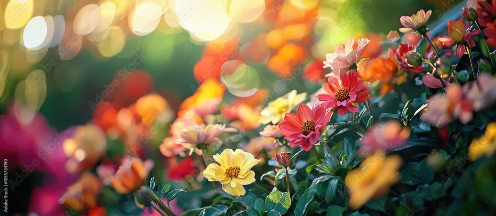 Beautiful Flowers And Leaves In The Garden Beautiful Flowers And Leaves In The Garden